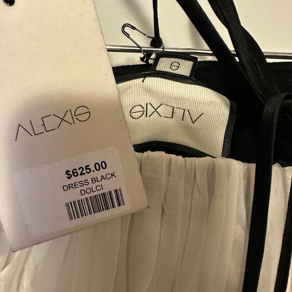 Alexis Dolci mini Dress. $625 retail. Black with ruffle detail on the bust. - Picture 5 of 11